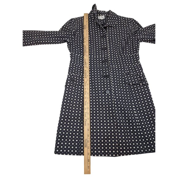LOFT Ann Taylor P-Coat Trench Coat Polka Dot - Picture 10 of 13